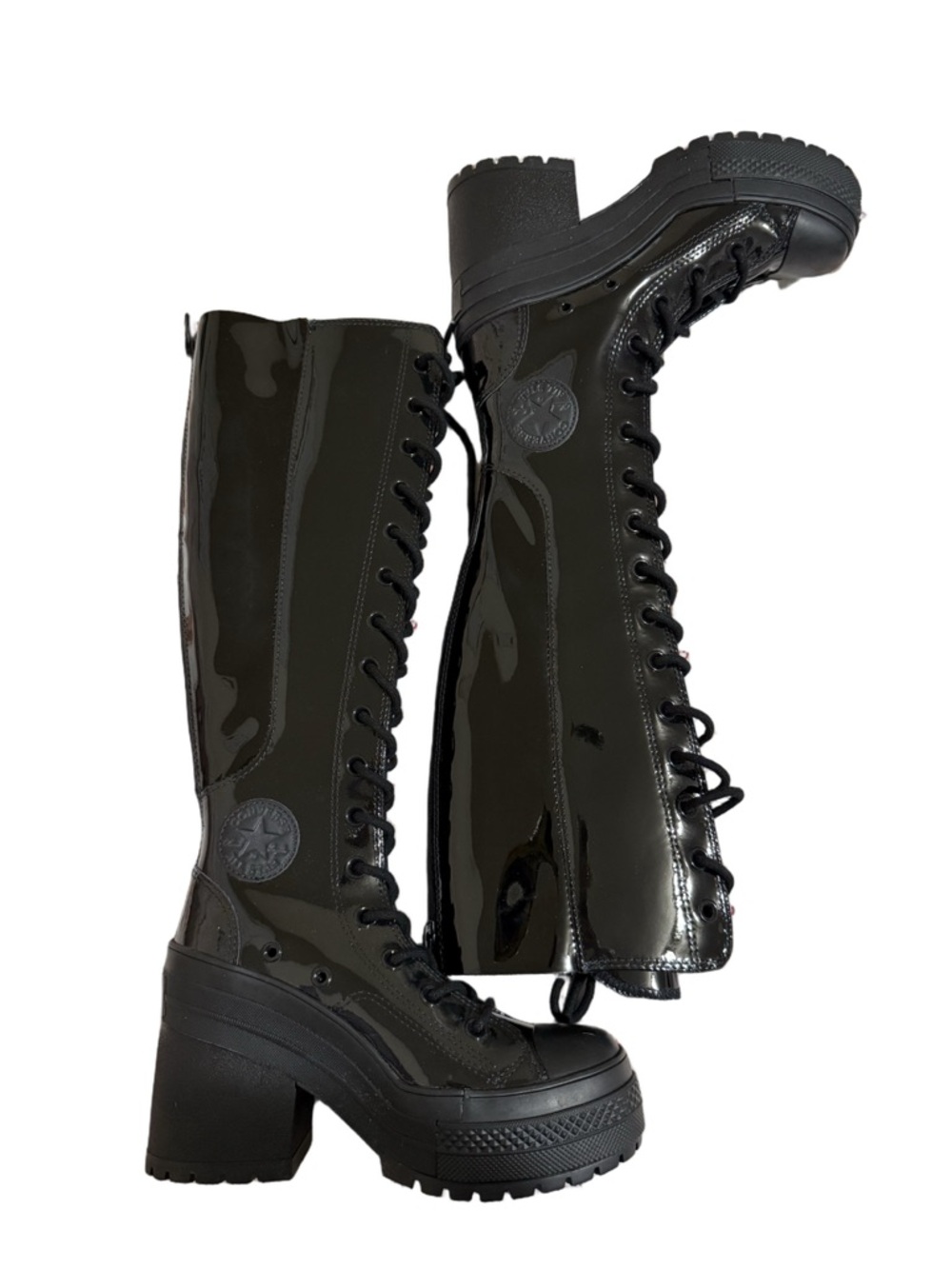 NWOB Converse Chuck 70 De Luxe Heel XX- Hi Patent leather Boot size 5.5
